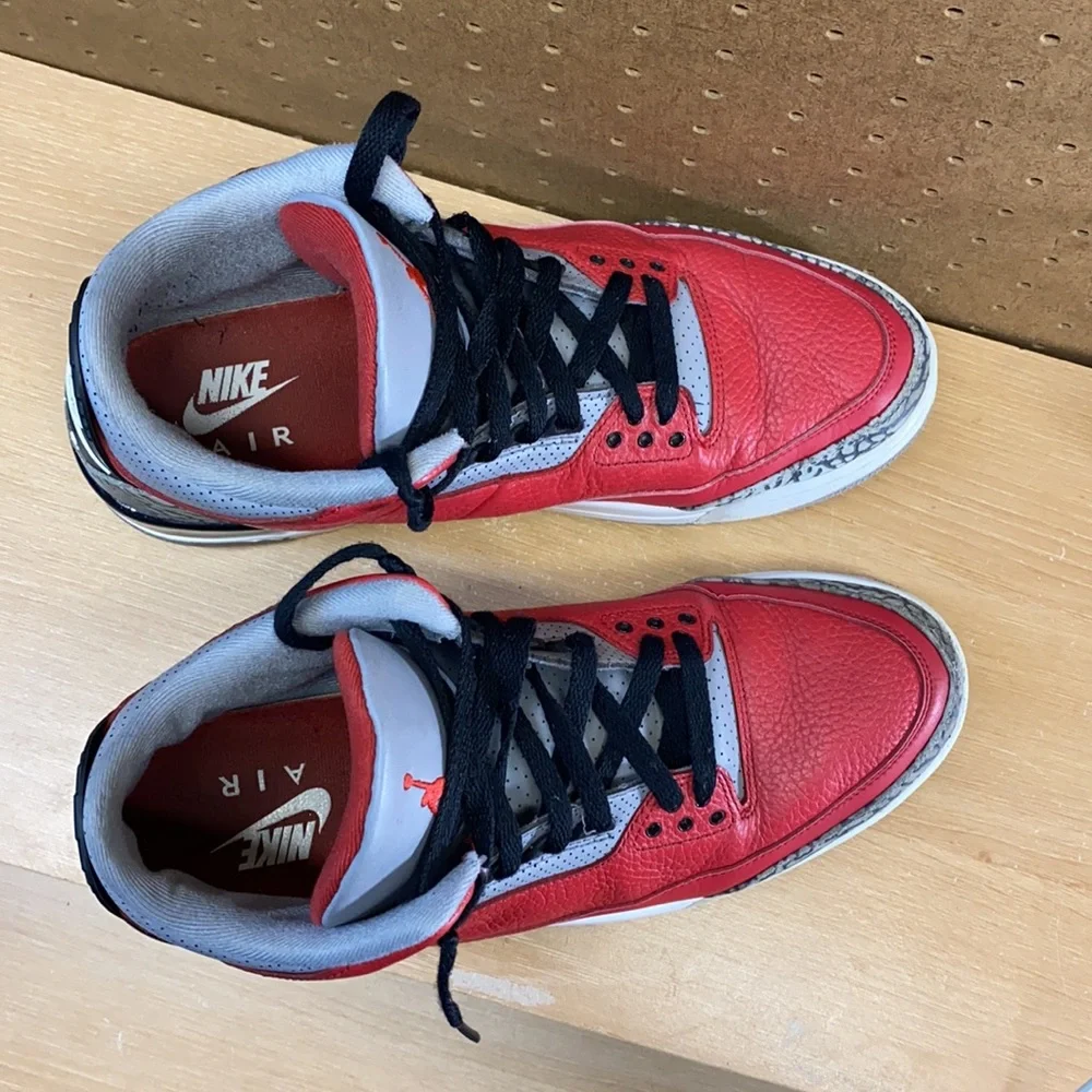 Air Jordan 3 Retro Unite Fire Red Cement Men’s Size 11.5 Sneakers (2020) - Picture 7 of 12